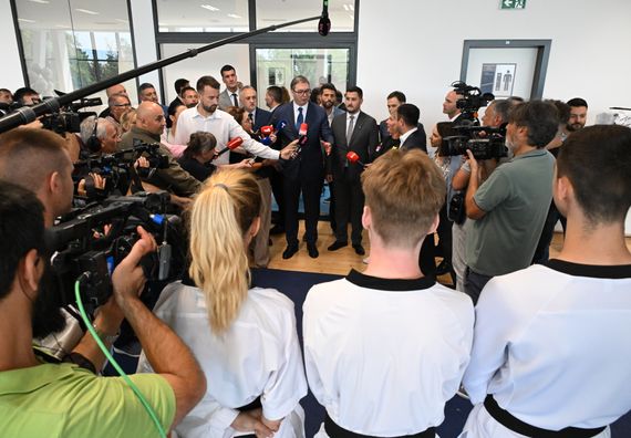 Председник Вучић обишао новоизграђени Национални тренинг центар