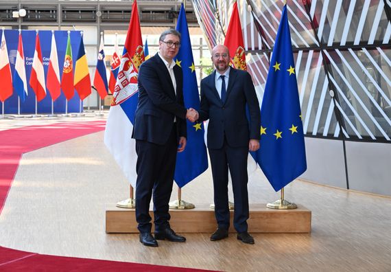 Predsednik Vučić u radnoj poseti Briselu