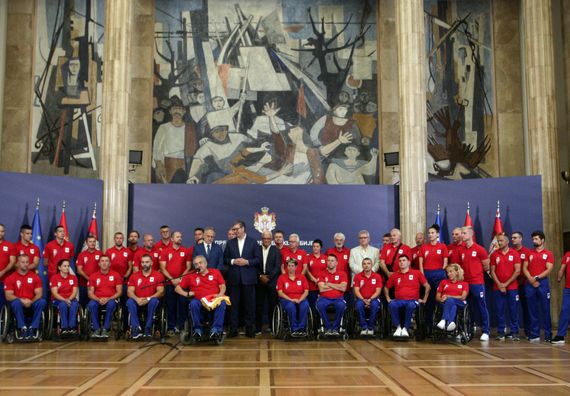 Prijem za sportiste i članove Paraolimpijskog tima Srbije