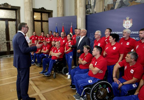 Prijem za sportiste i članove Paraolimpijskog tima Srbije