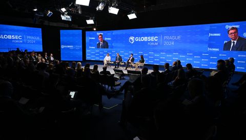 Председник Вучић учествовао на Глобалном безбедносном форуму "GLOBSEC 2024"