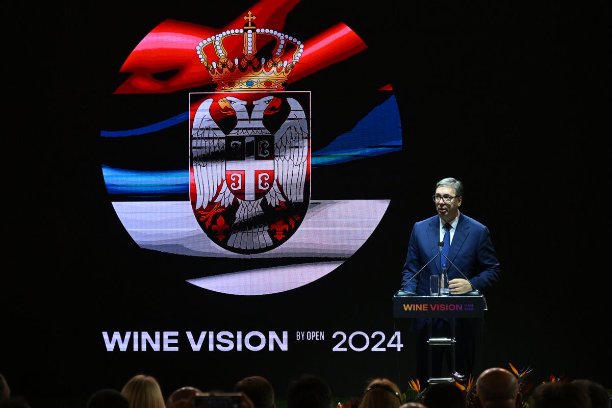 Predsednik Vučić na otvaranju Trećeg međunarodnog sajma vina “Vinska vizija Otvorenog Balkana”