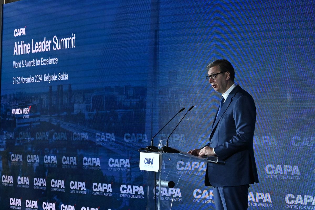 Predsednik Vučić učestvovao na Svetskom samitu o avijaciji „CAPA 2024“